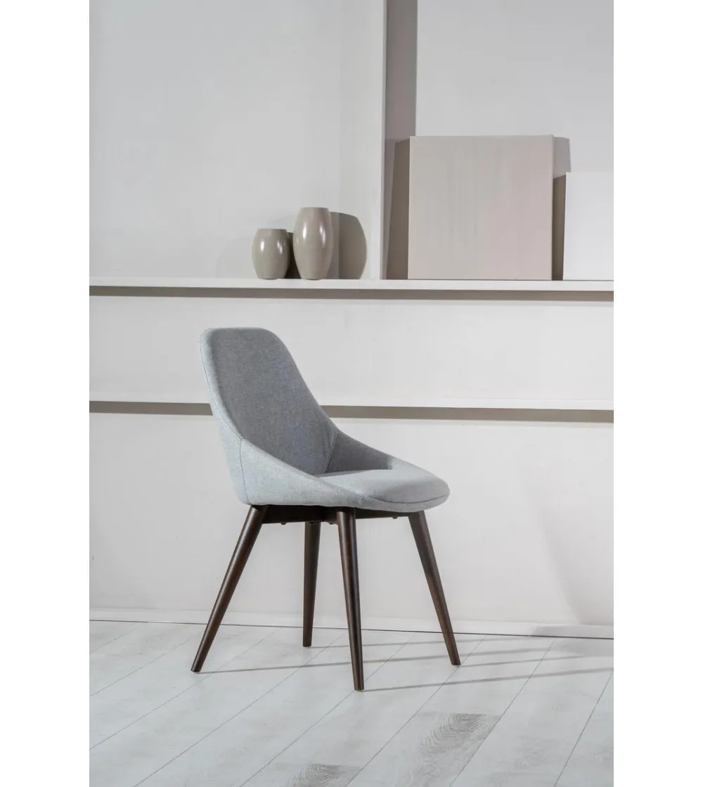 Set 4 Sedie Astrid Grigio Chiaro -...