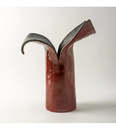 Vase Sculpture Petali D'Oriente Amarante - Design Center 1991