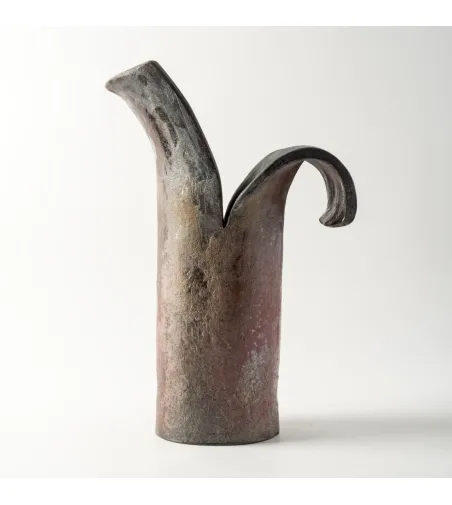 Petali D'Oriente Coppery Vase Sculpture - Design Center 1991