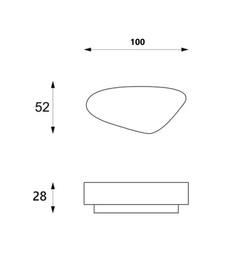 Coffe Table Trapezio Stones