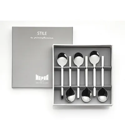Mepra - Stile by Pininfarina 6er-Pack Mokkalöffel