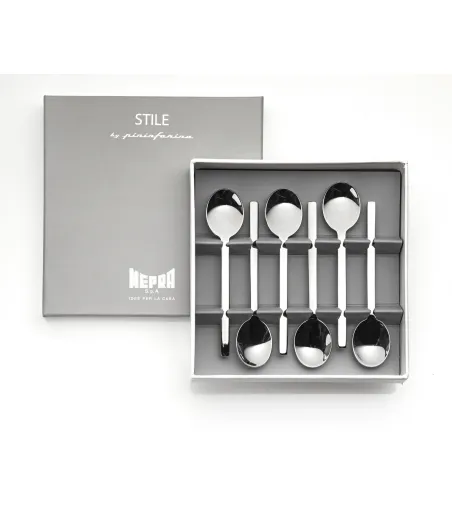 Paquete de 6 Cucharas para Moka Stile by Pininfarina - Mepra