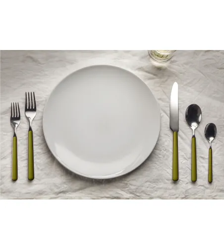 Mepra - Fantasia Oliva Green Cutlery Set