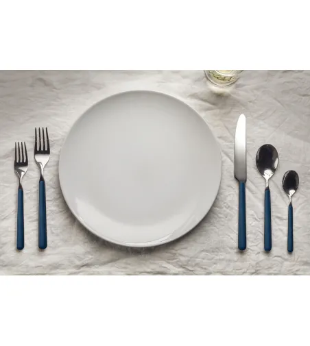 Ensemble de Couverts de 24 Pièces Fantasia Bleu - Mepra