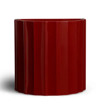 Jarrón De Pared Medio Rojo Colección Torsi OBJ00101 -...