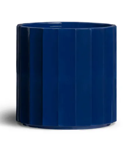 Jarrón Columna Mediano Azul Colección Torsi OBJ00011 - Bitossi Ceramiche