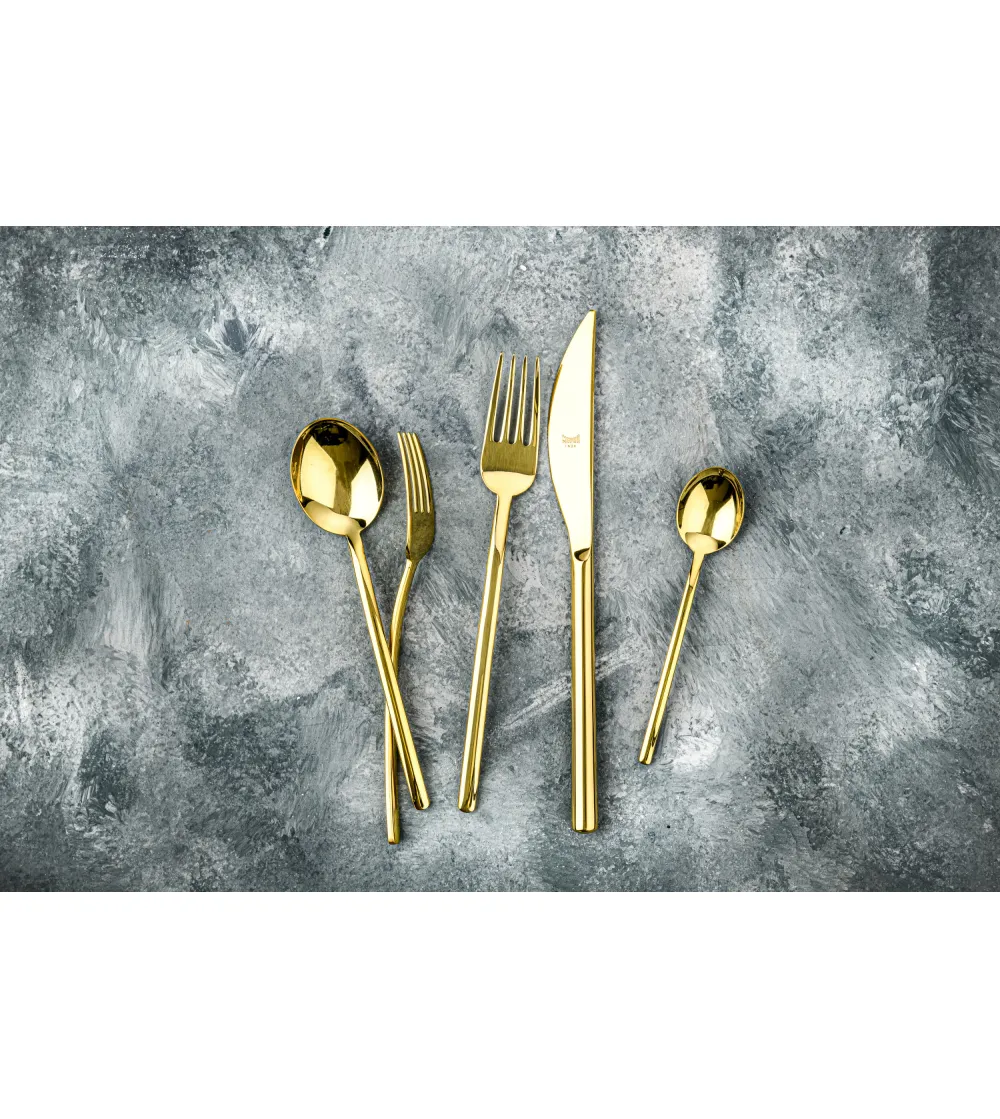 Mepra - Due Gold 24-teileges Besteckset