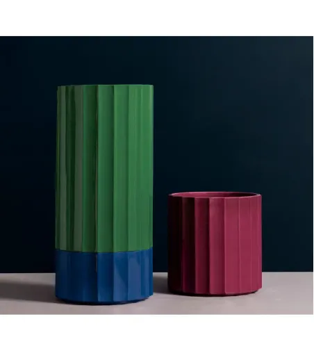 Bitossi Ceramiche - OBJ00001 Big Blue Column Vase Torsi Collection