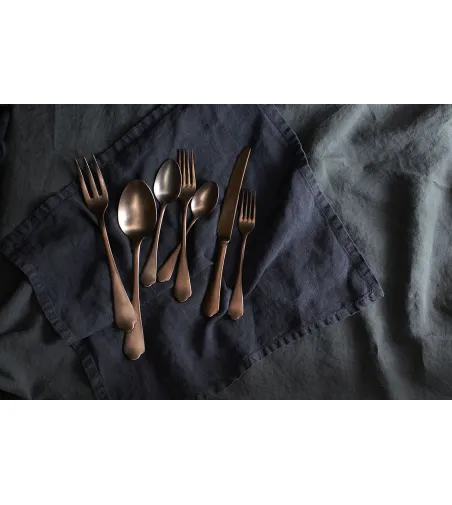Mepra - Dolce Vita Vintage 24-teiliges Bronze-Besteckset