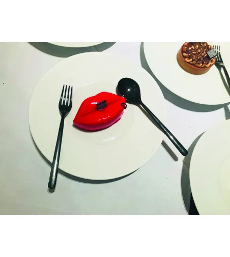 Mepra - Linea Black Gold 24 Piece Cutlery Set