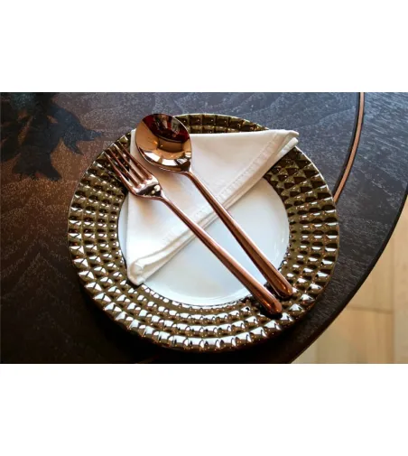 Ensemble de Couverts de 24 Pièces Linea Bronze - Mepra