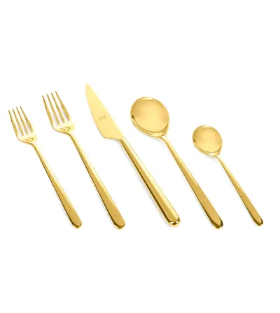 Ensemble de Couverts de 24 Pièces Linea Or - Mepra 2