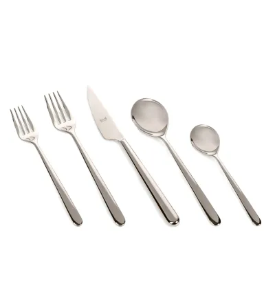Ensemble de Couverts de 24 Pièces Linea Champagne - Mepra 2