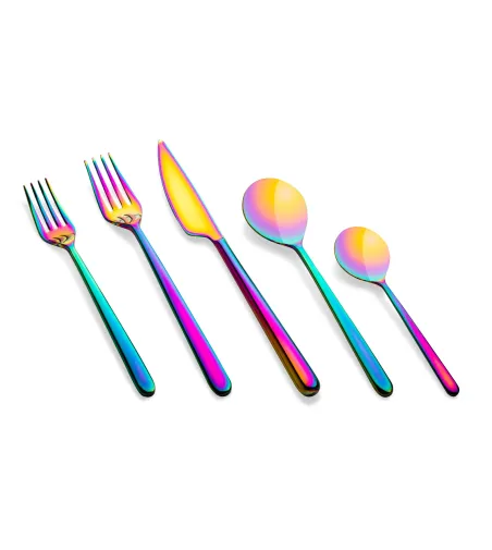 Mepra - Linea Regenbogen 24-teiliges Besteckset