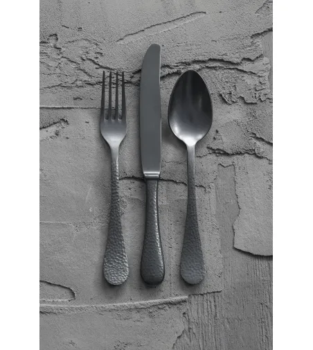 Mepra - Epoque Black Gold Pewter 24 Piece Cutlery Set