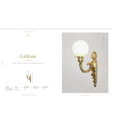 Laudarte - Grifone Wall Lamp