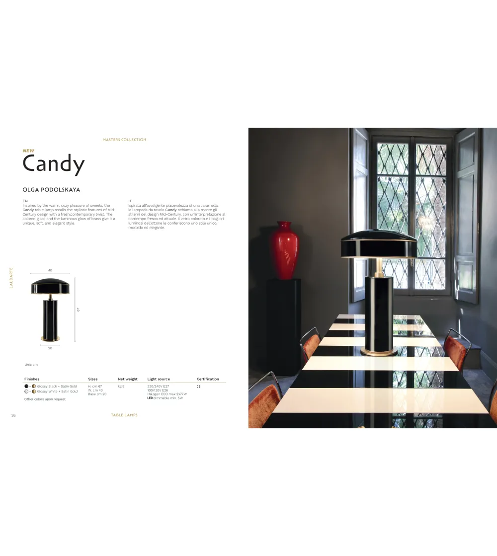 Laudarte - Candy Tischlampe