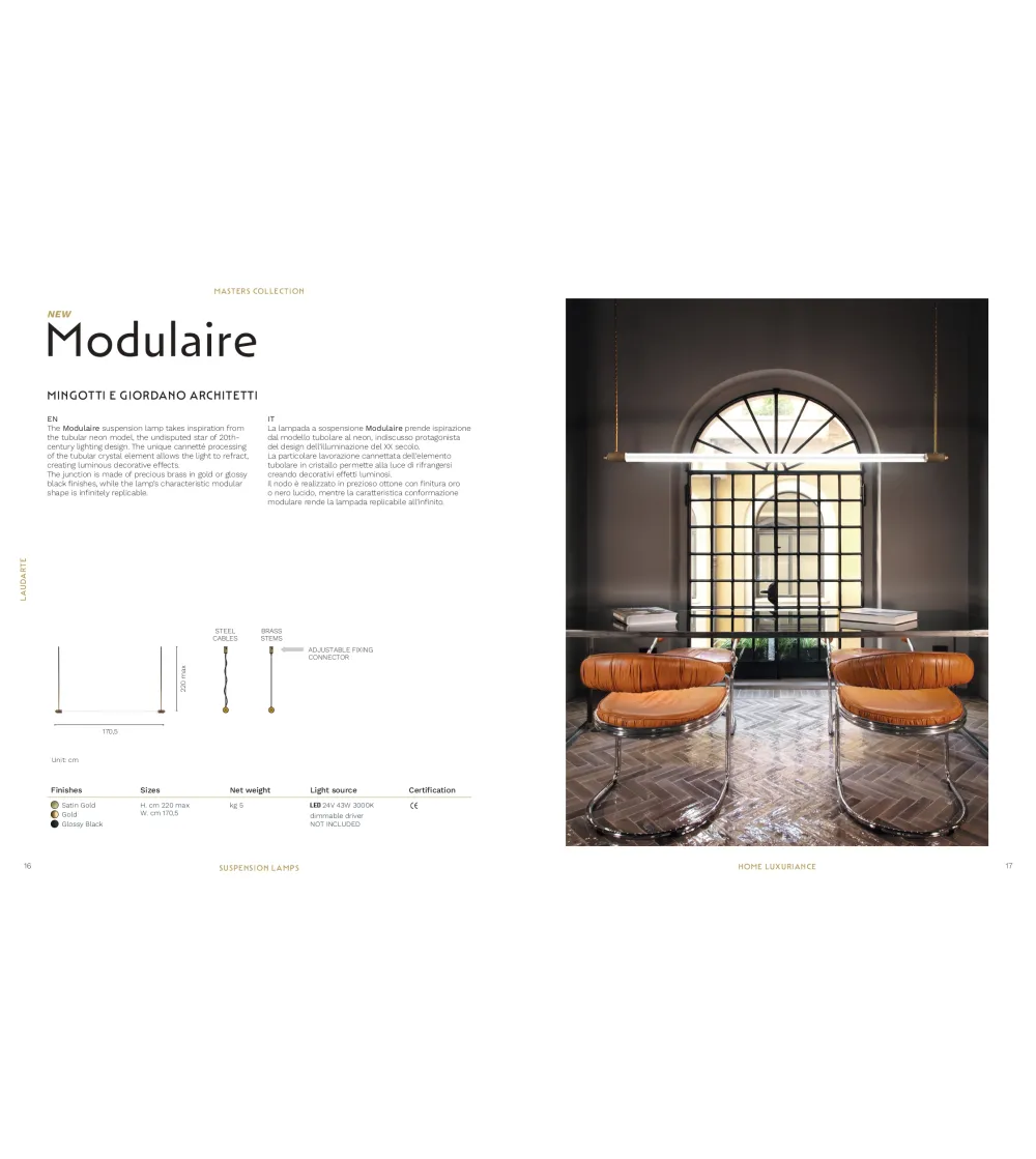 Lampada a Sospensione Modulaire -...
