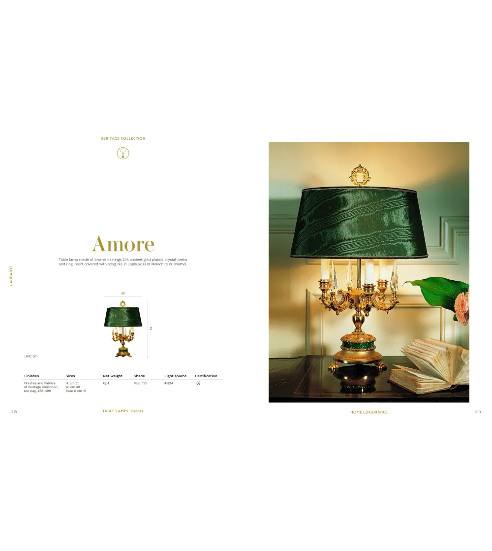 Lampada da Tavolo Amore - Laudarte