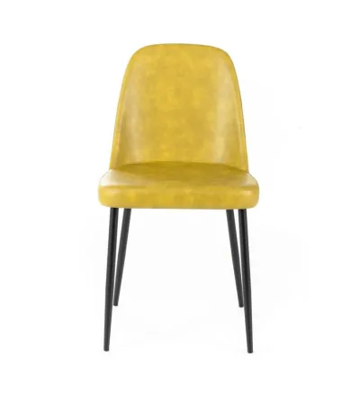 Ensemble de 4 Chaises Tamara Moutarde - Stones 2