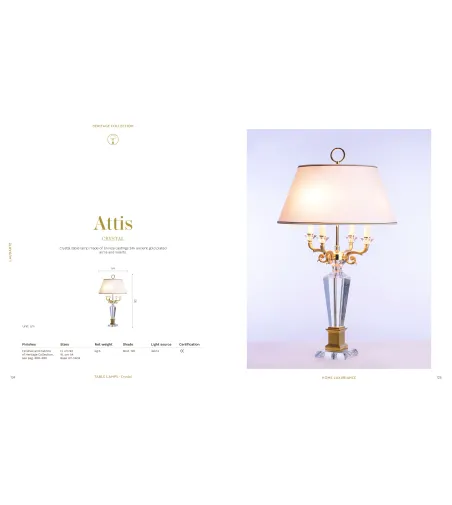 Lampe de Table Attis Cristal - Laudarte