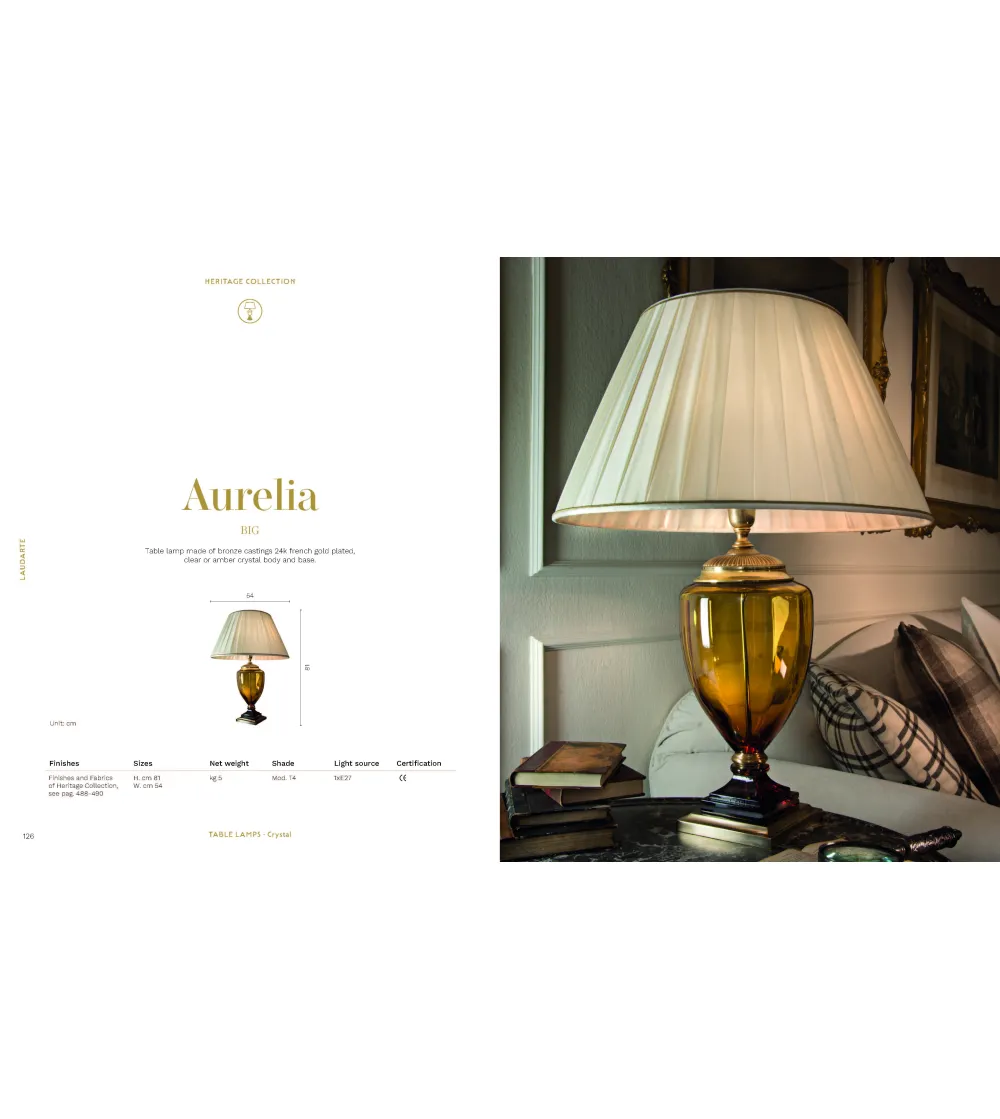 Lampe de Table Aurelia- Laudarte
