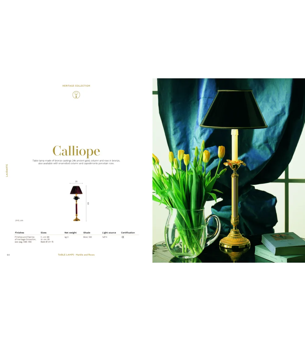 Lampe de Table Calliope - Laudarte
