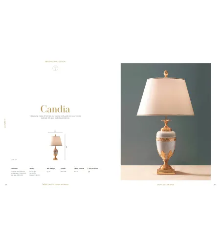 Laudarte - Candia Tischlampe