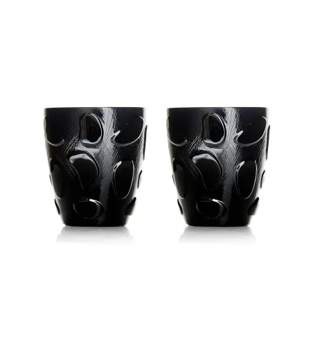 Arnolfo di Cambio - Set of 2 Bolle Black Old Fashion Glasses