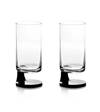 Juego de 2 Vasos para Bebidas Smoke Negro - Arnolfo di...