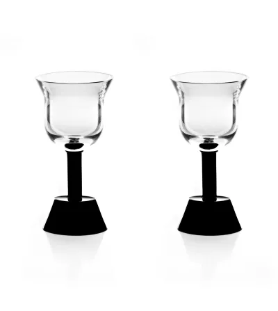 Juego de 2 Copas de Vino Tinto Orfeo Negro - Arnolfo di...