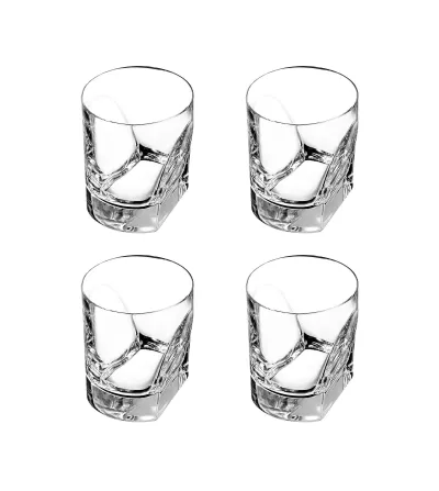 Set 4 Bicchieri Double Old Fashion Conversazione -...