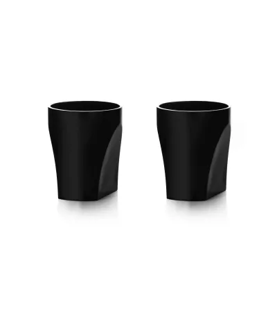 Set 2 Bicchieri Double Old Fashion Black Conversazione -...