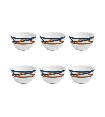 Missoni - Set mit 6 Nastri Multicolor Reisschüsseln