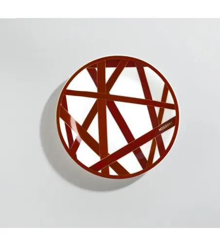 Missoni - Set of 6 Nastri Bordeaux Bread or Butter Plates