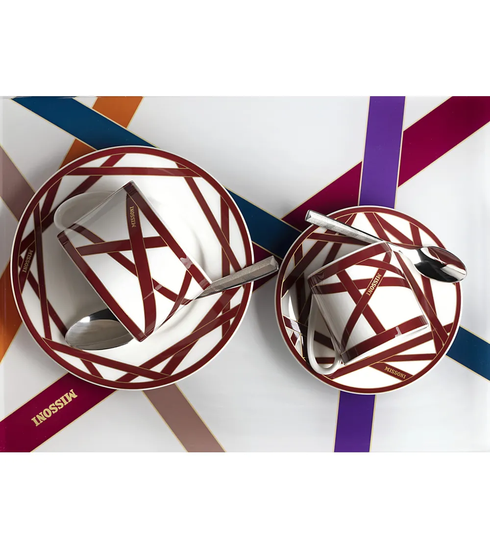 Missoni - Set of 6 Nastri Bordeaux...