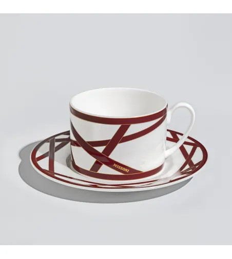 Missoni - Set mit 6 Nastri Bordeaux Teetassen