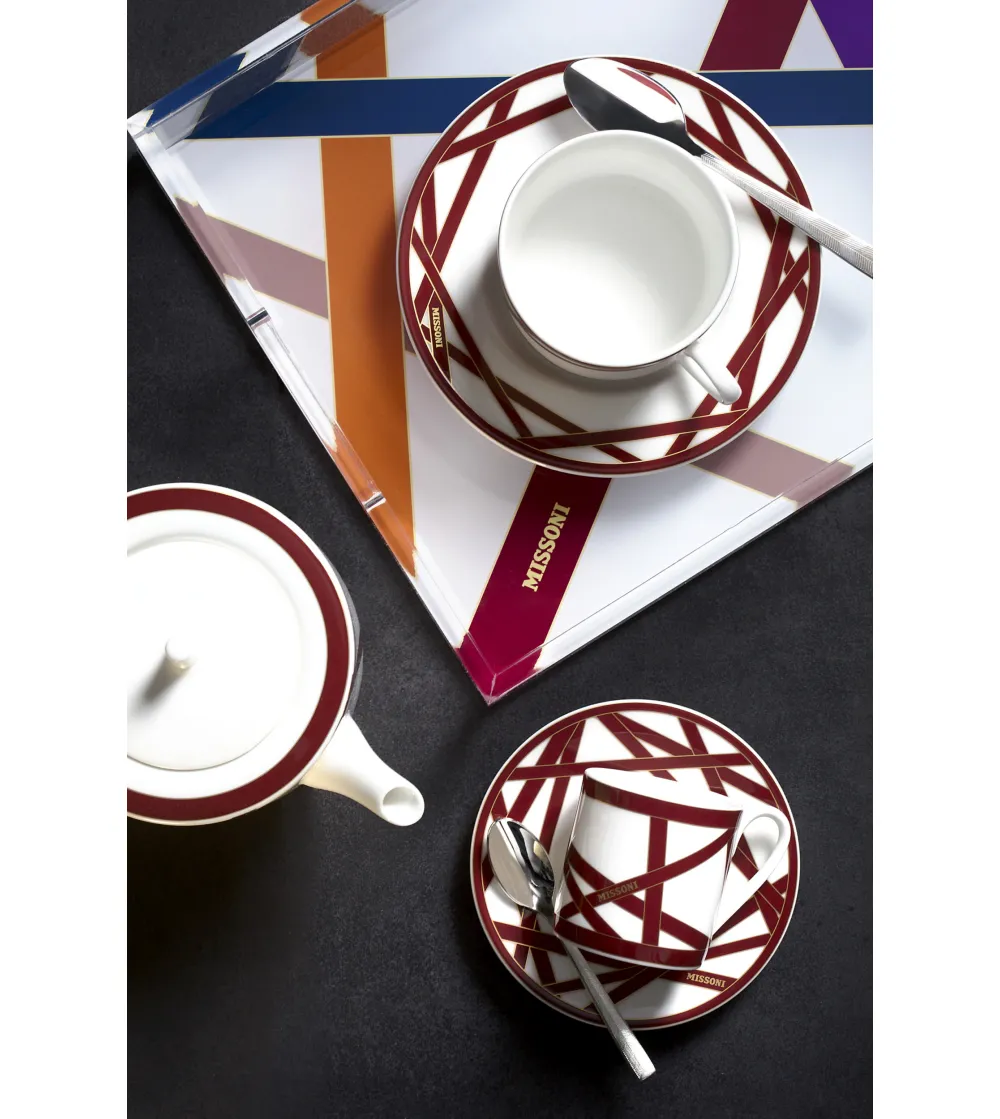 Missoni - 9 Piece Nastri Bordeaux Tea...