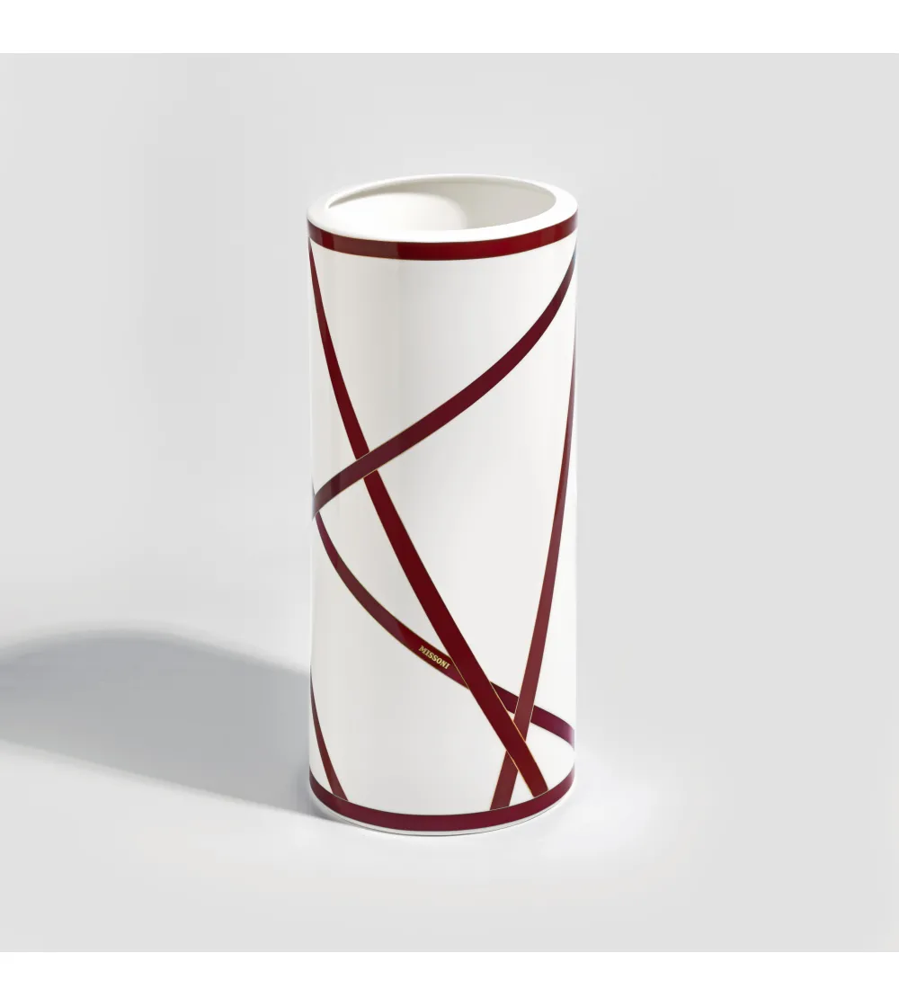 Luxury Box Florero Nastri Bordeaux -...