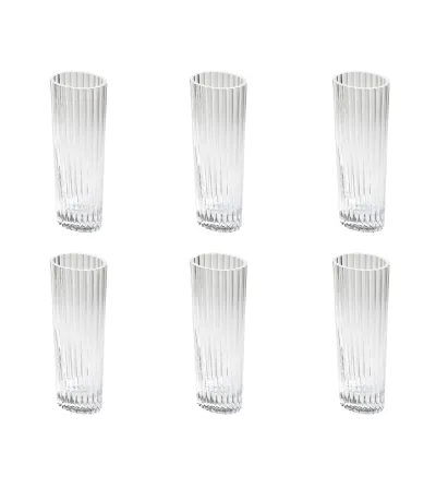 Missoni - Set mit 6 Nastri Transparent Champagnergläsern