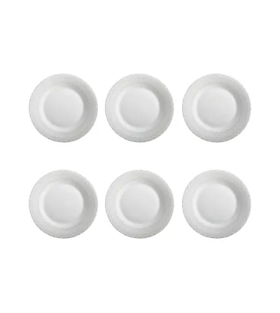 Set 6 Piatti Piani Zig Zag White - Missoni