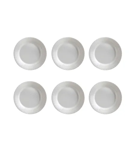 Missoni - Set mit 6 Zig Zag White Suppenteller
