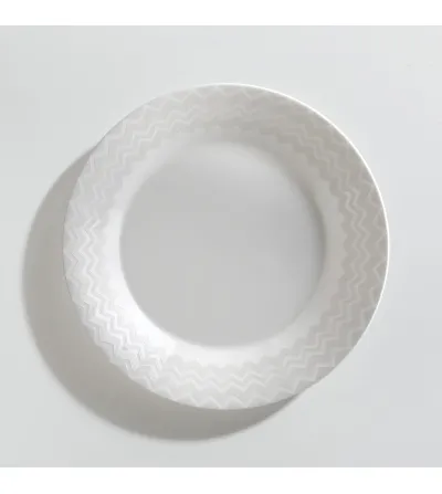 Lot de 6 Assiettes Creuses Zig Zag White - Missoni 2