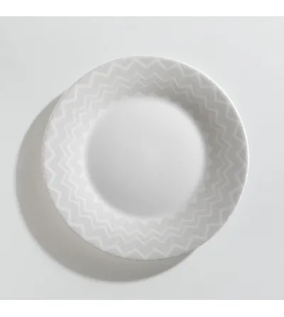 Missoni - Set mit 6 Zig Zag White Desserttellern 2