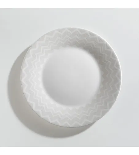 Set 6 Piatti Frutta Zig Zag White - Missoni