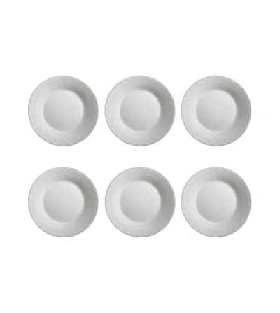 Missoni - Set of 6 Zig Zag White Dessert Plates
