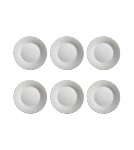 Set 6 Piatti Frutta Zig Zag White - Missoni