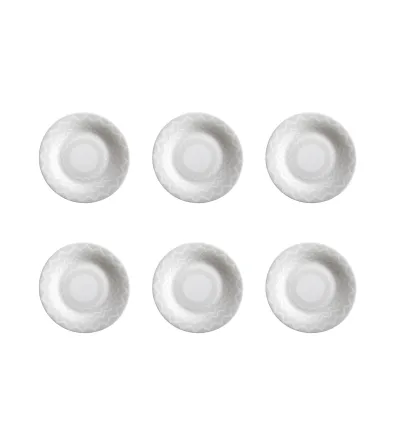 Missoni - Set of 6 Zig Zag White Bread or Butter Plates