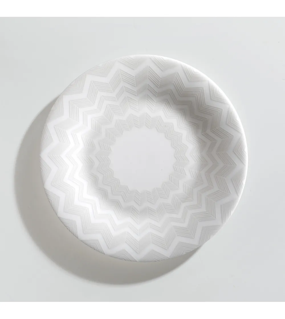 Lot de 6 Assiettes à Pain Zig Zag...