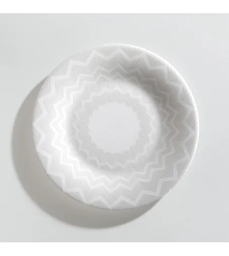 Missoni - Set mit 6 Zig Zag White Brot- oder Butterteller